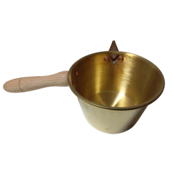 Caldereta con Pico para Pegar Láminas de Cera | Montaje de Cuadros