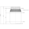 Tarro de cristal para miel 500g Celdilla 380 ml | Apicandi