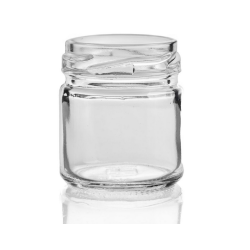 Tarro Cristal 1,5 OZ (45 ml) con Tapa TO43 | Miniatura Miel | Apicandi