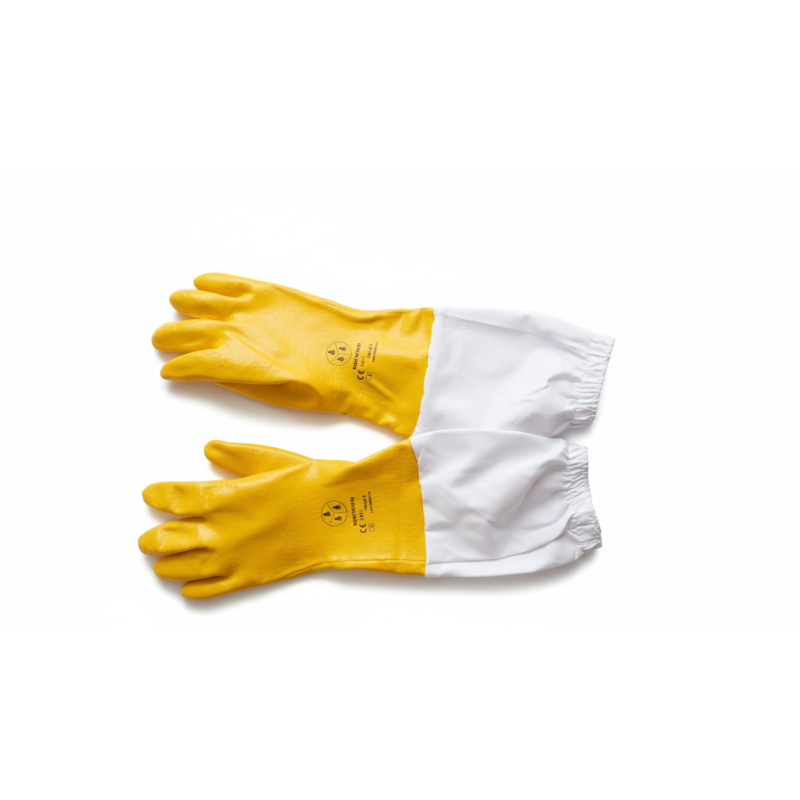 Guantes de nitrilo amarillo para apicultura | Apicandi