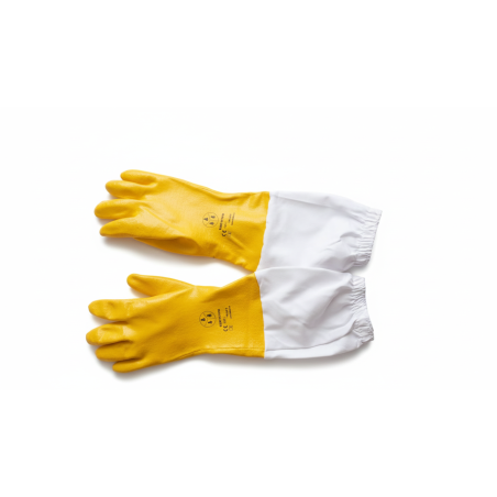 Guantes de nitrilo amarillo para apicultura | Apicandi