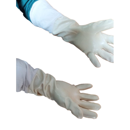 Guantes de Goma para Apicultor con Manguito Largo | Seguridad Apicandi