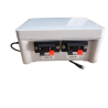 Electrificador profesional con rearmado automático y sensor nocturno para ahorro de batería.