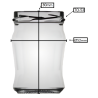 Tarro de cristal 106 ml TO-53 | Envases Apicandi