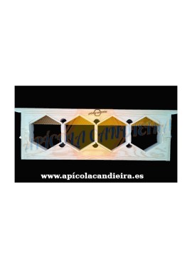 Cuadro miel en panal de 4 figuras