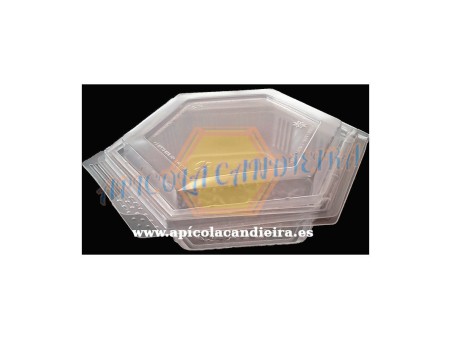 ENVASE HEXAGONAL PLÁSTICO MIEL EN PANAL