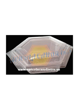 ENVASE HEXAGONAL PLÁSTICO MIEL EN PANAL