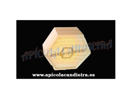 Caja madera miel en panal
