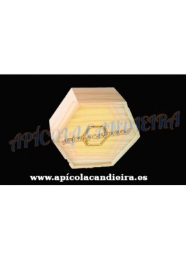 Caja madera miel en panal