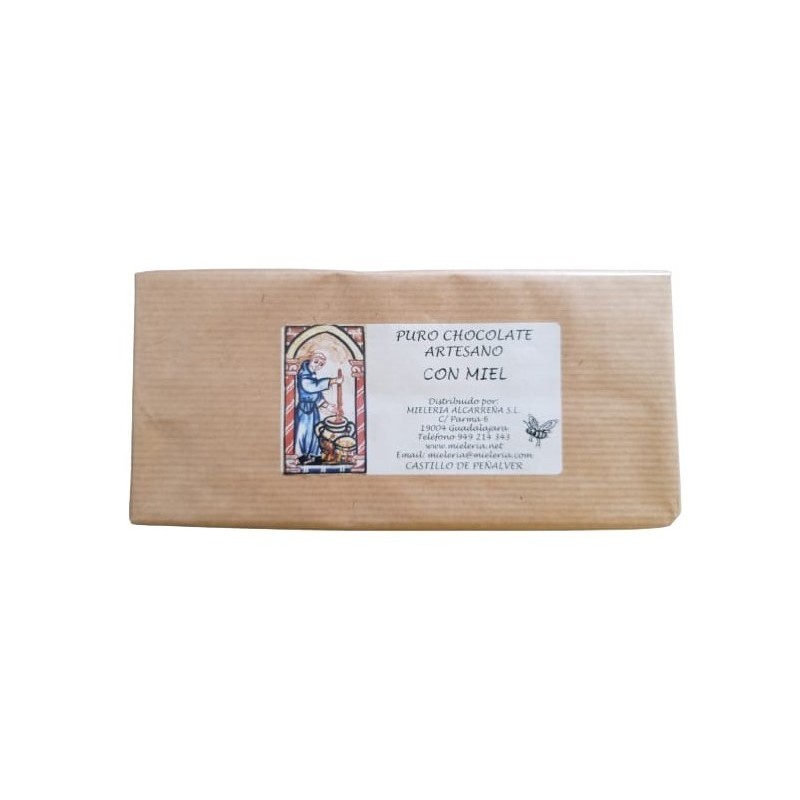 Tableta Artesanal de Chocolate Negro 70% con Miel - 125g