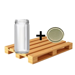 Palé tarros para miel v720 con tapa celdilla