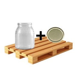 Tarro para miel 1 kg celdilla en palé