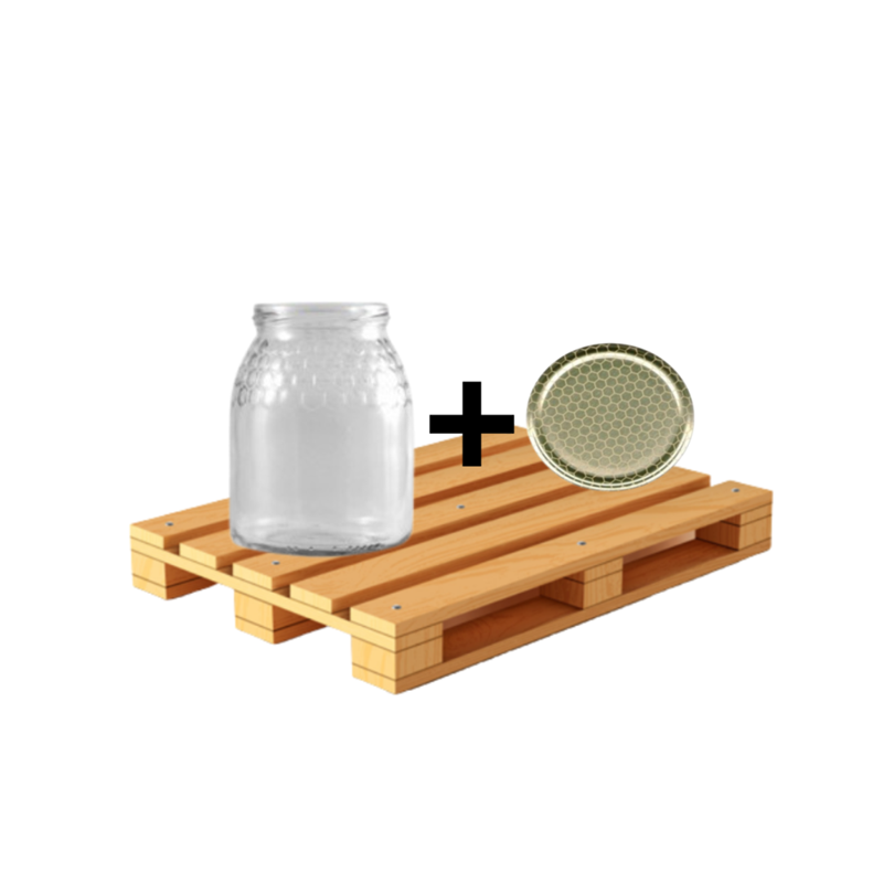 Tarro para miel 1 kg celdilla en palé