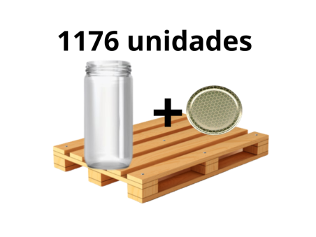 Palé 1176 tarros para miel v720 con tapa celdilla
