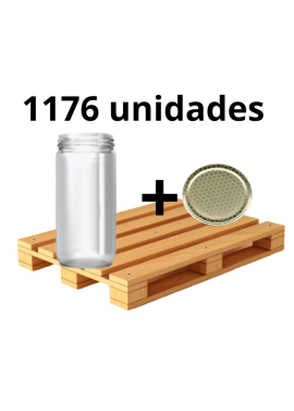 Palé 1176 tarros para miel v720 con tapa celdilla