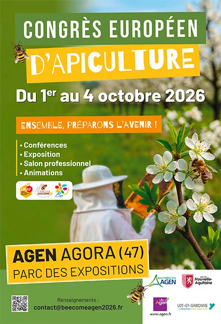 Congreso Europeo de Apicultura 2026 en Agen: "Preparémonos juntos para el futuro"